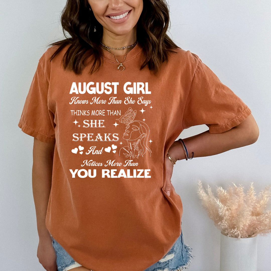 August Girl Notice More Than You Realize - Bella Canvas