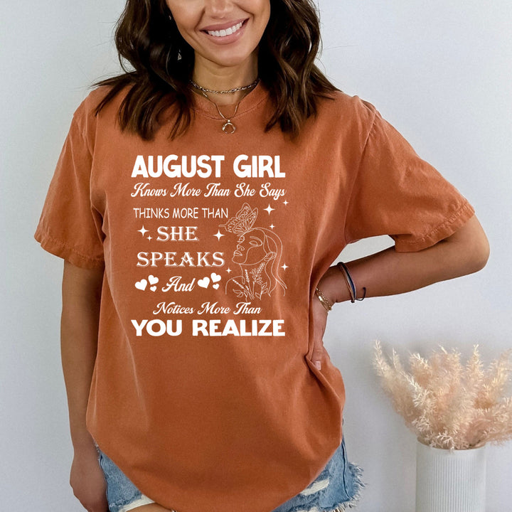 August Girl Notice More Than You Realize - Bella Canvas