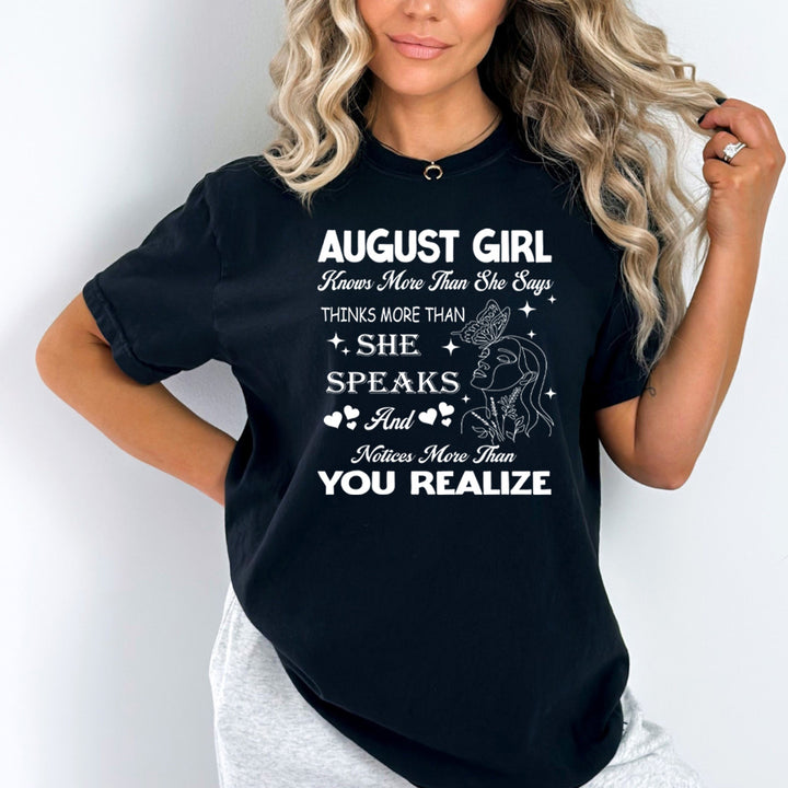 August Girl Notice More Than You Realize - Bella Canvas