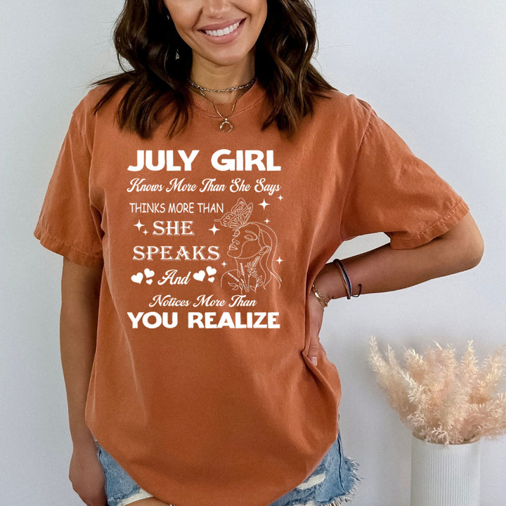 July Girl Notice More Than You Realize - Bella Canvas