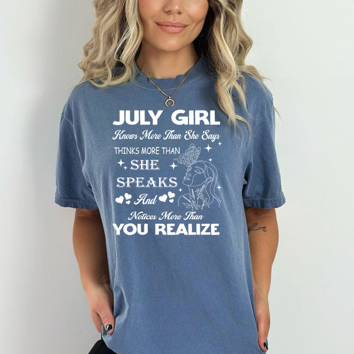 July Girl Notice More Than You Realize - Bella Canvas
