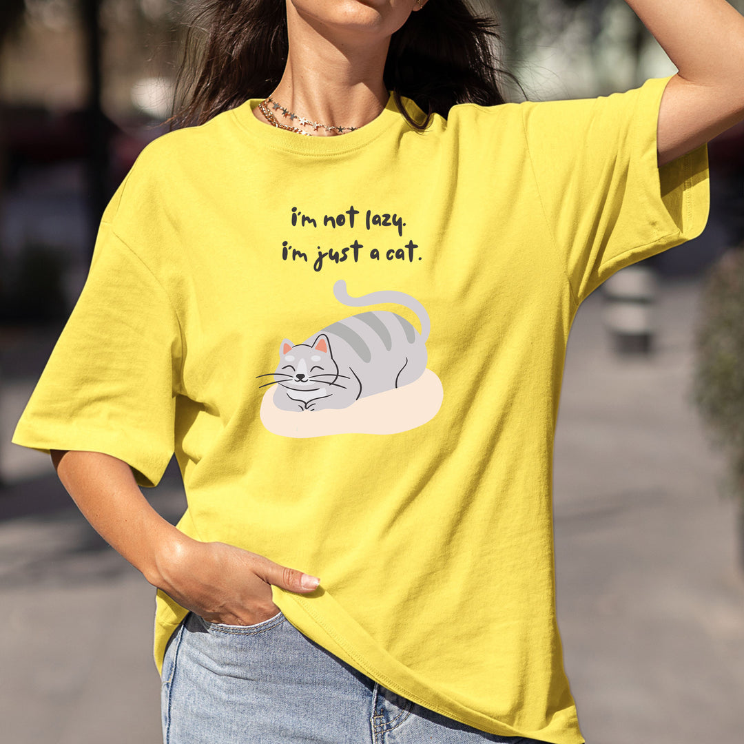 I'm Not Lazy I Am Just Cat - Bella canvas