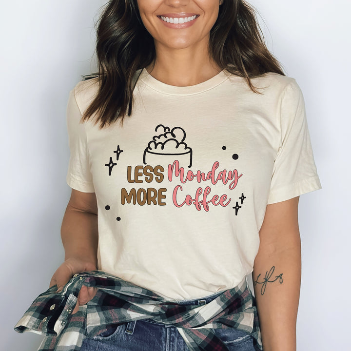 Less Monday More Coffee - Bella canvas