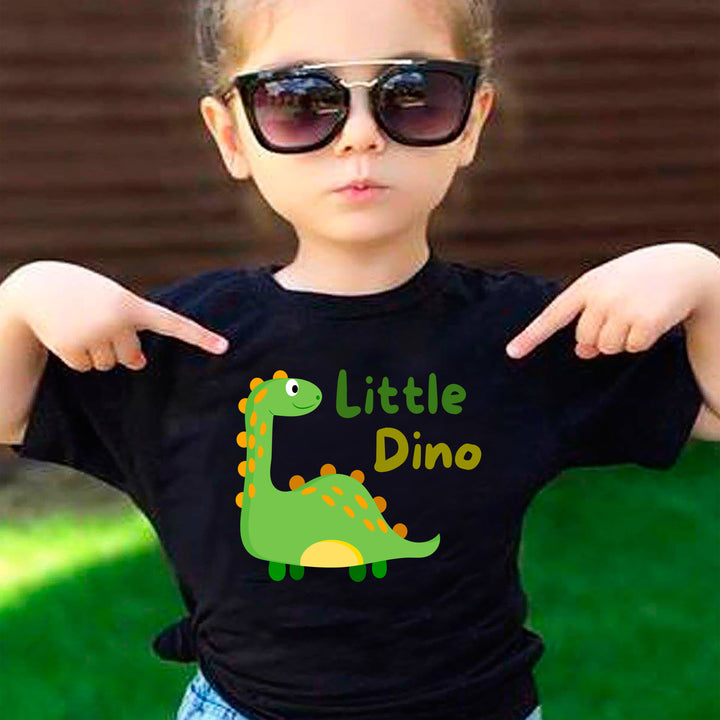 Green Cute Dino Cartoon - Kids tee
