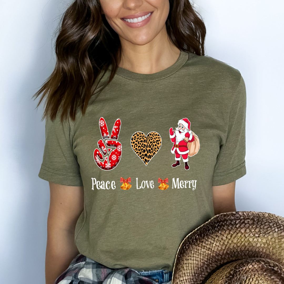 Peace Love Merry - Bella canvas