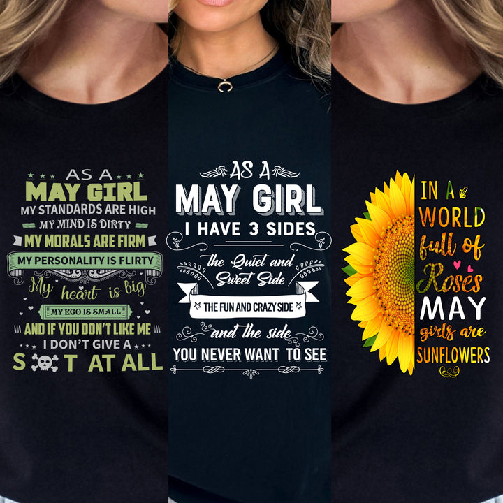 "Get Exclusive Discount On May Combo Pack Of 3 Shirts(Flat Shipping) For B'day Girls