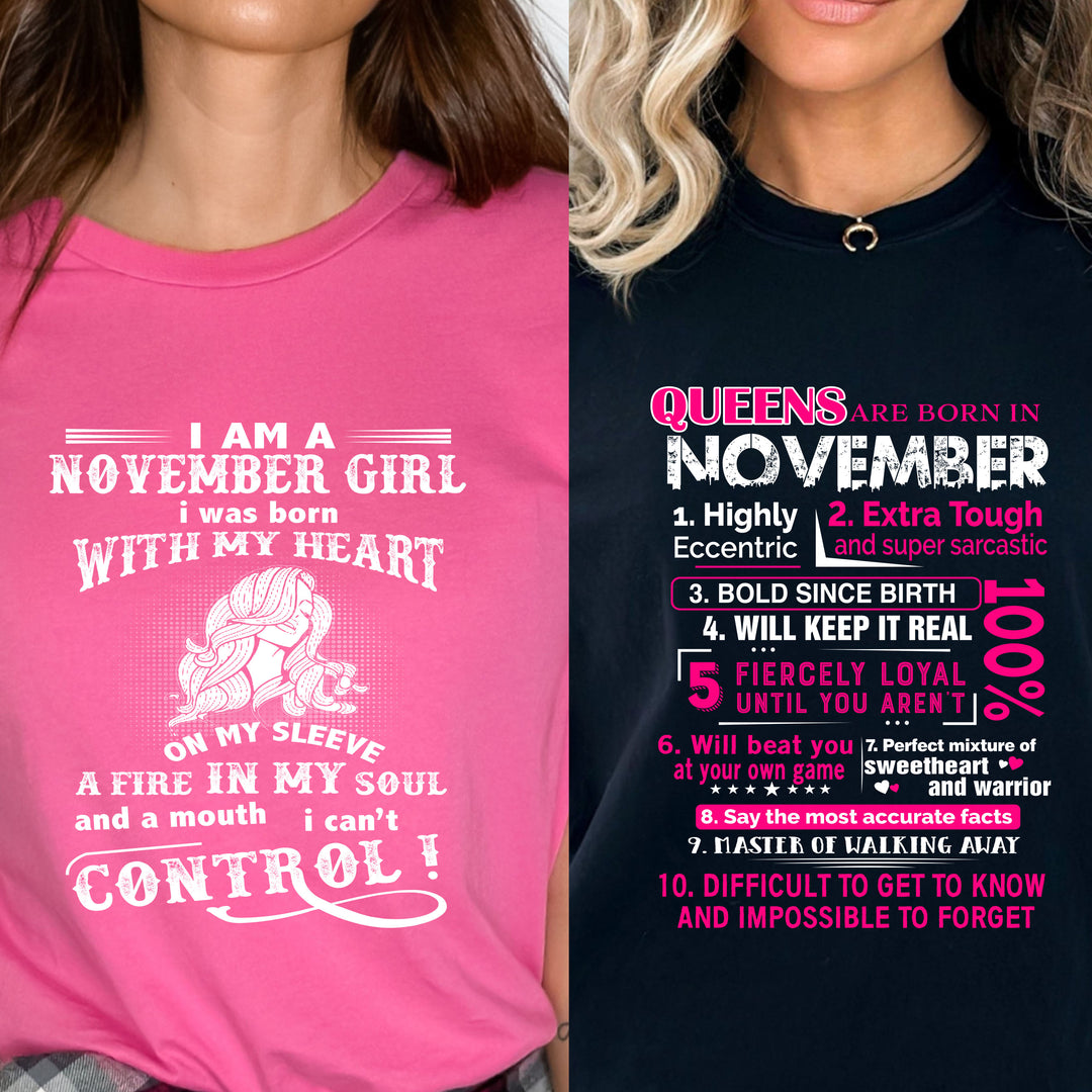 "November Combo Offer, Pack Of Two Best Selling Designs Queen and Soul"
