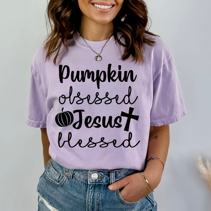 Pumpkin Obsessed Jesus Blessed- Bella Canvas