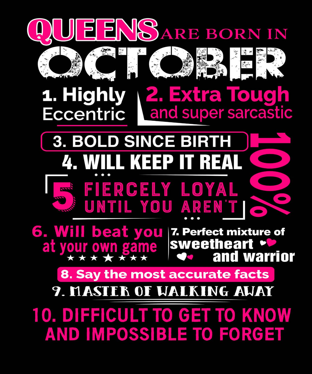 10 REASONS QUEENS ARE BORN IN OCTOBER