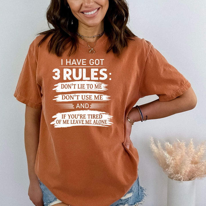 I Have Got 3 Rules - Bella canvas