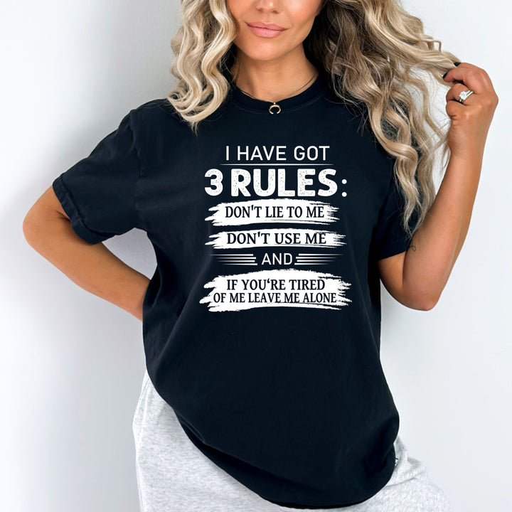 I Have Got 3 Rules - Bella canvas