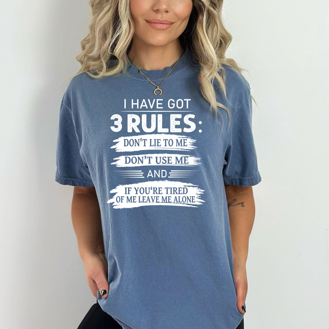 I Have Got 3 Rules - Bella canvas