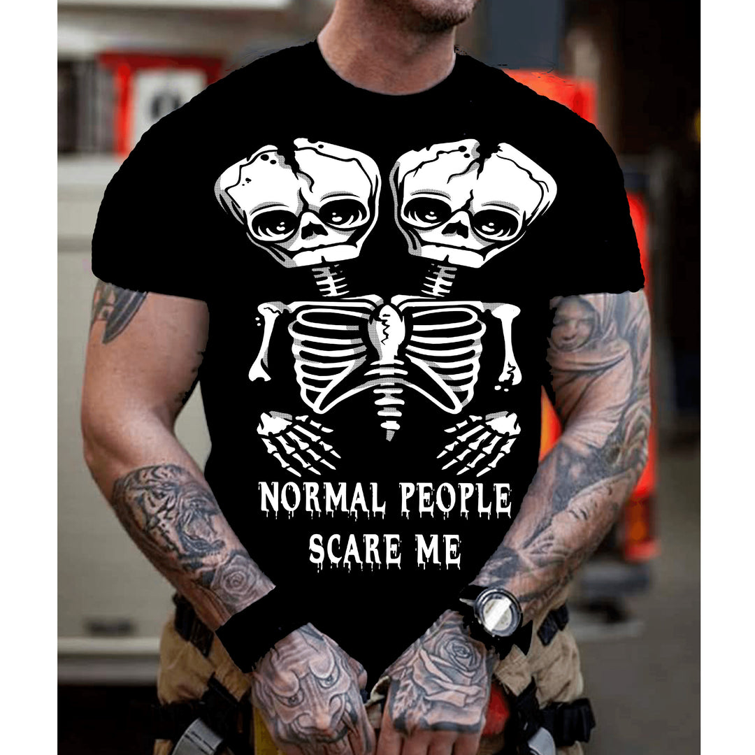 "NORMAL PEOPLE SCARE ME" Halloween- Men's