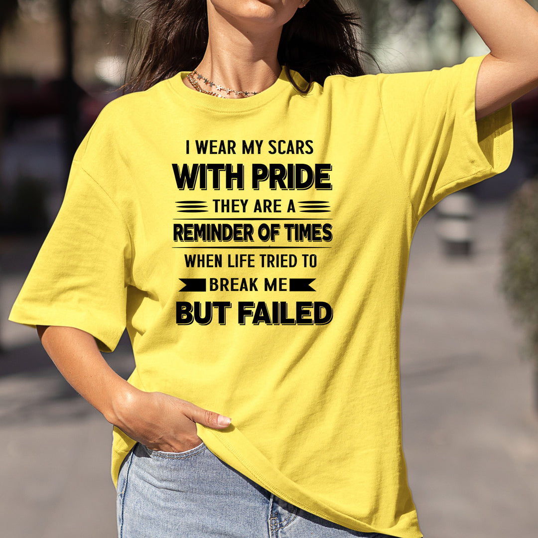 I Wear My Scars With Pride - Bella canvas