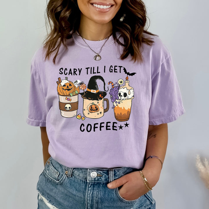 Scary Till I Get Coffee - Bella Canvas