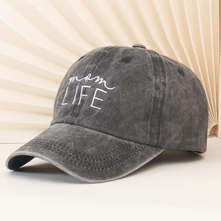 MOM LIFE Embroidery Baseball Cap