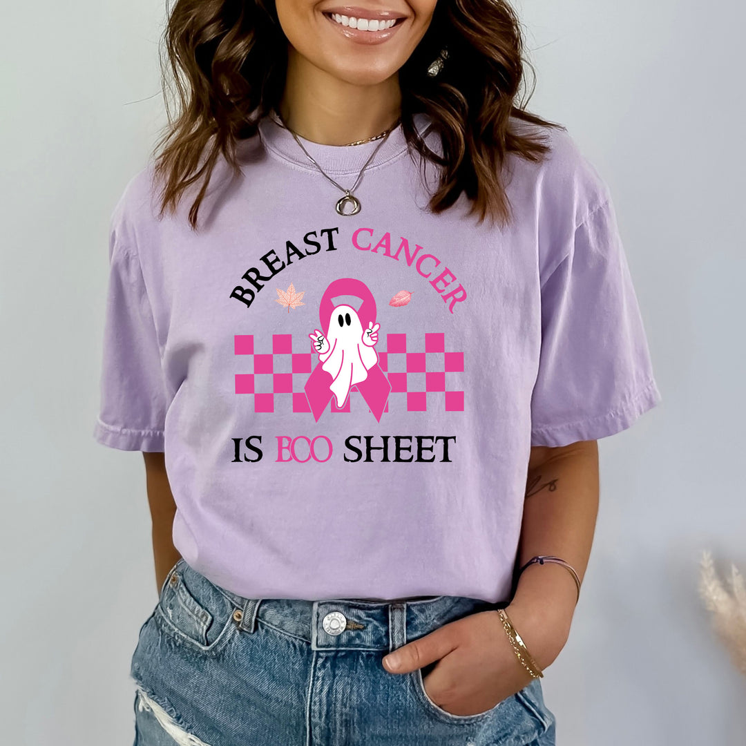 Breast Cancer Is Boo Sheet - Bella canvas