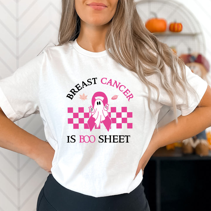 Breast Cancer Is Boo Sheet - Bella canvas