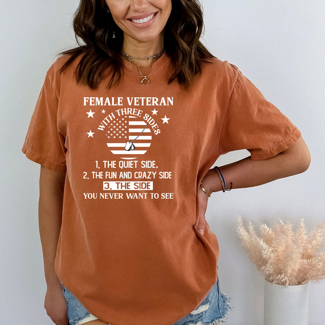 Female Veteran The 3 Sides - Bella canvas