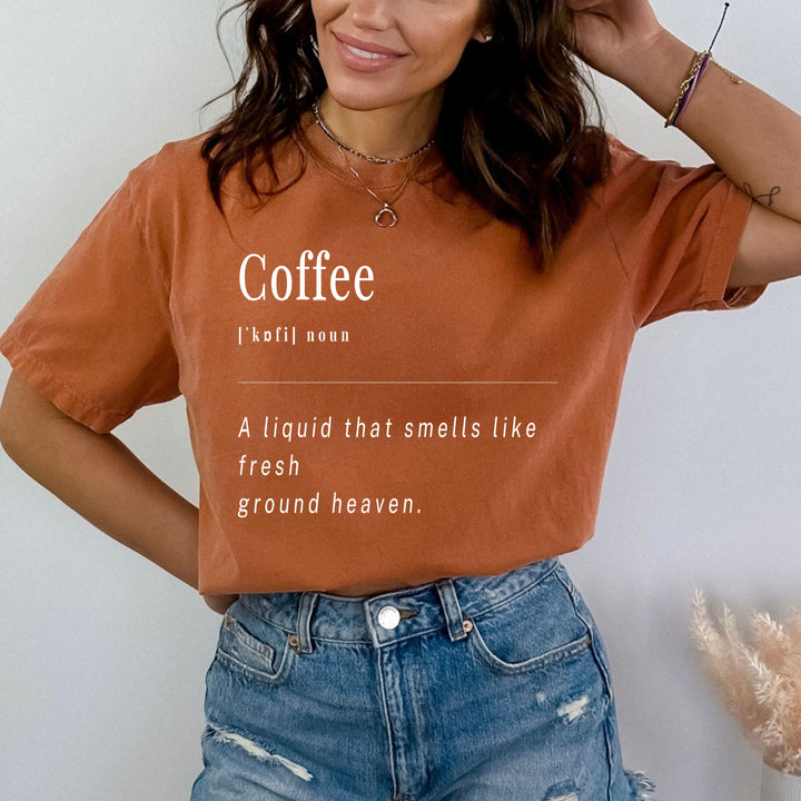 "Coffee: noun" - Bella Canvas T-Shirt