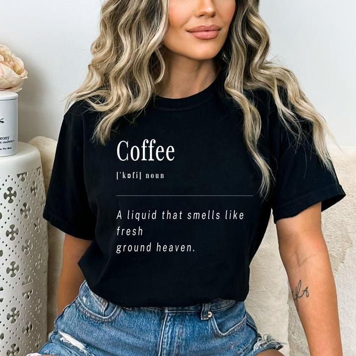 "Coffee: noun" - Bella Canvas T-Shirt