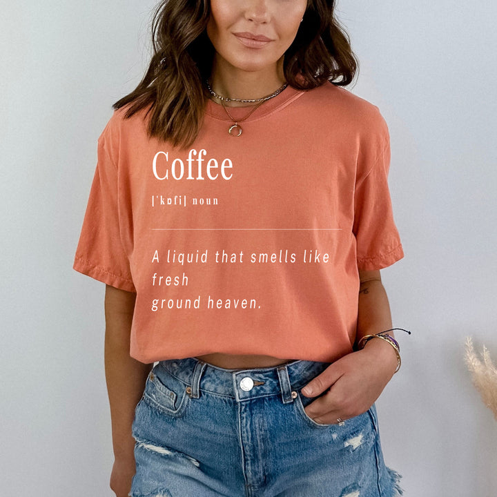 "Coffee: noun" - Bella Canvas T-Shirt