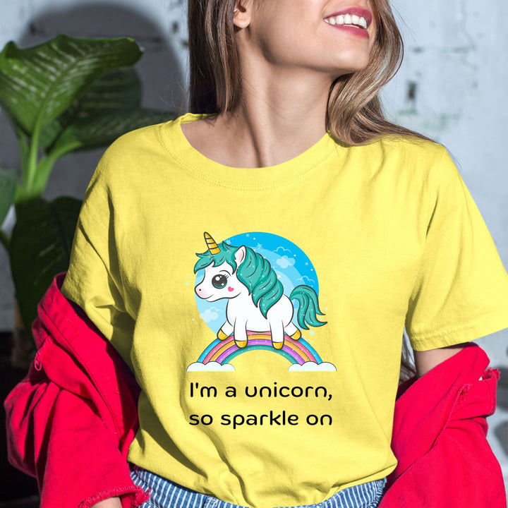 I'm Unicorn So Sparkle On - Bella canvas