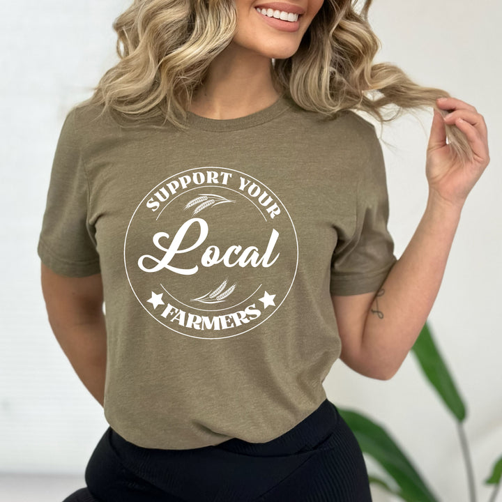 Support Your Local Farmers - Bella Canvas T-Shirt