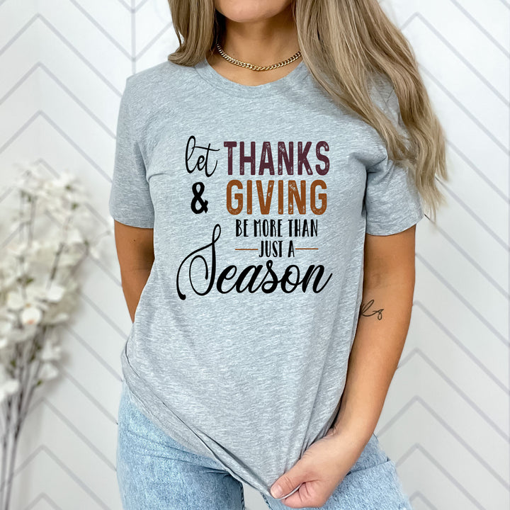"Let Thanks & Giving"