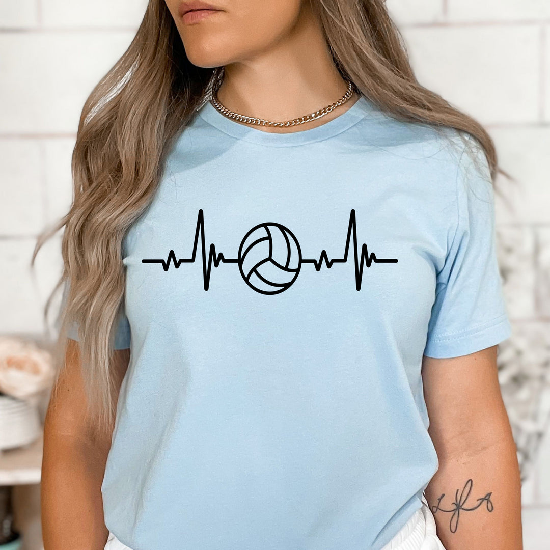 Heartbeat Volleyball - Bella Canvas