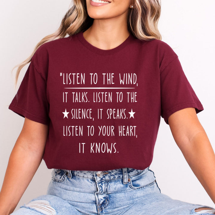 Listen To The Wind It Talks - Bella Canvas