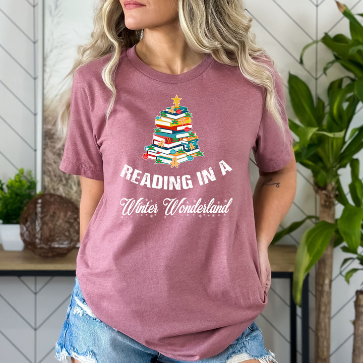 Reading In A Winter Wonderland - Bella canvas