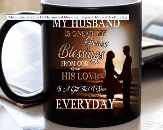 "My Husband Is One Of My Greatest Blessings " MUG (50% OFF). Flat Shipping. - LA Shirt Company