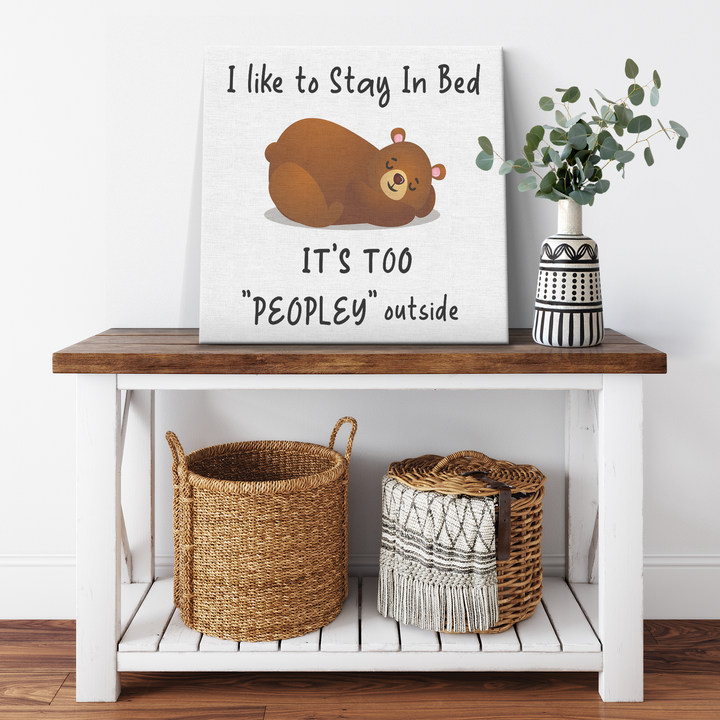" Bed Teddy " Canvas