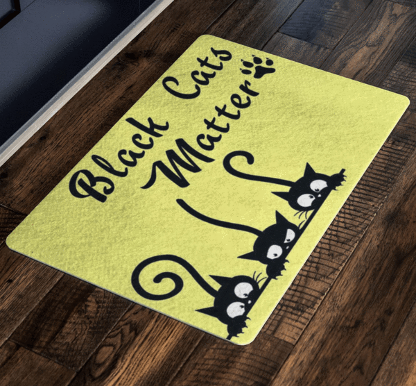 Black Cat Matter, Pets Special Doormat For homes Exclusive ( Best price Deal) - LA Shirt Company