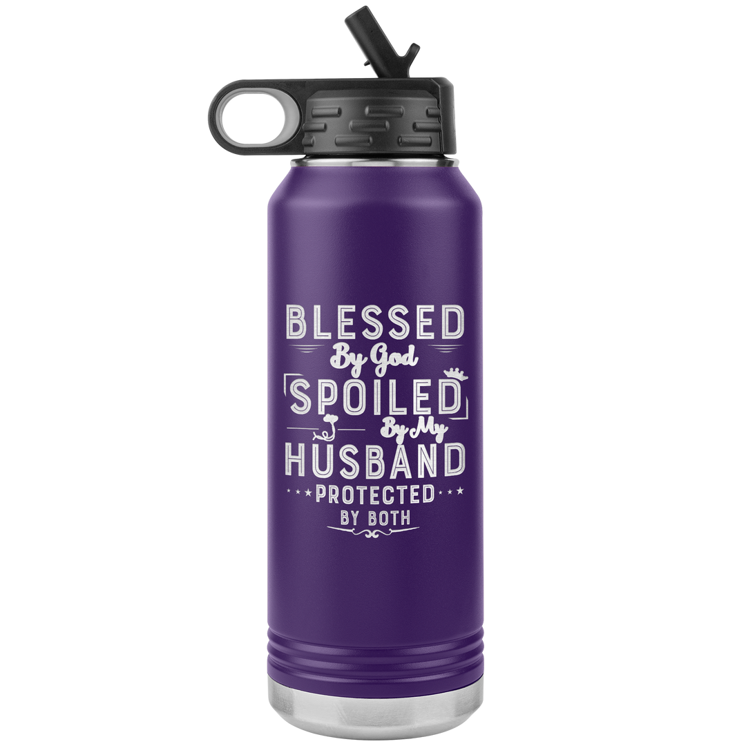 "Blessed By God" 32OZ WATER BOTTLE INSULATED