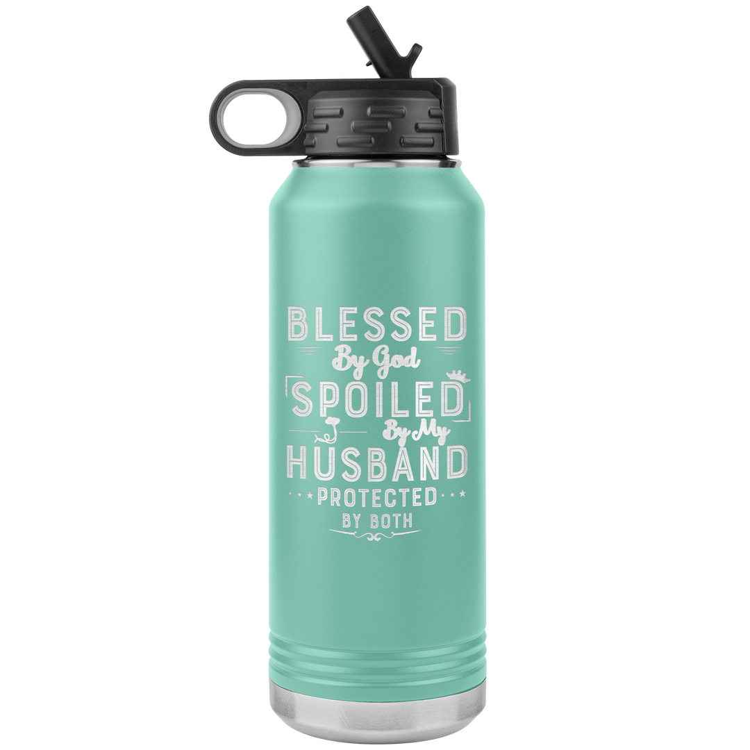 "Blessed By God" 32OZ WATER BOTTLE INSULATED