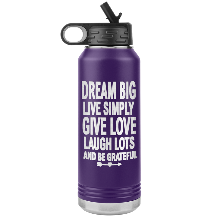 "Dream Big" 32OZ WATER BOTTLE INSULATED
