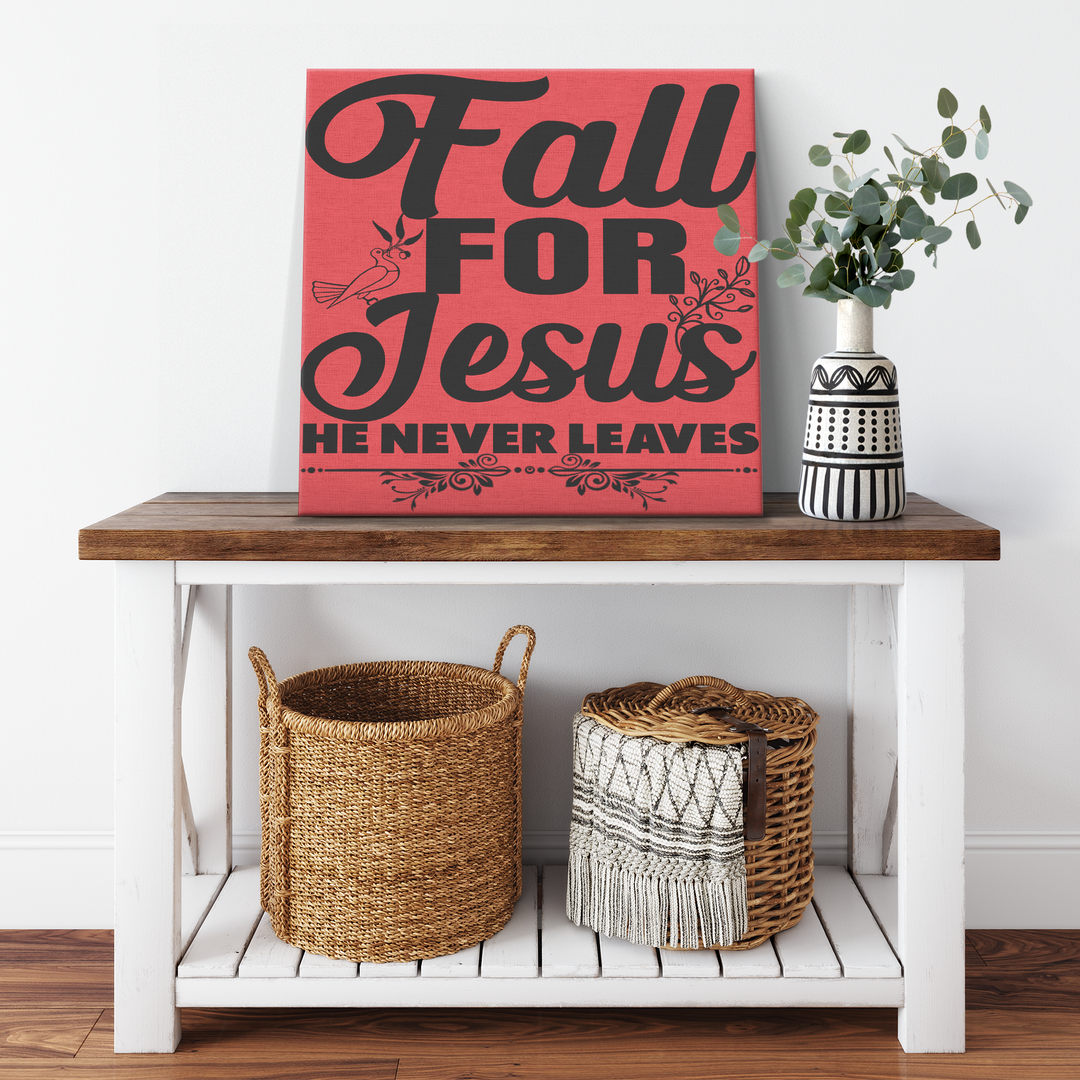 'FALL FOR JESUS' CANVAS