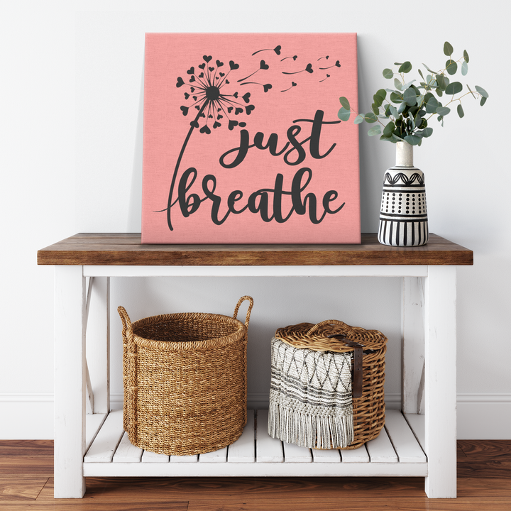 "Just Breath" Canvas