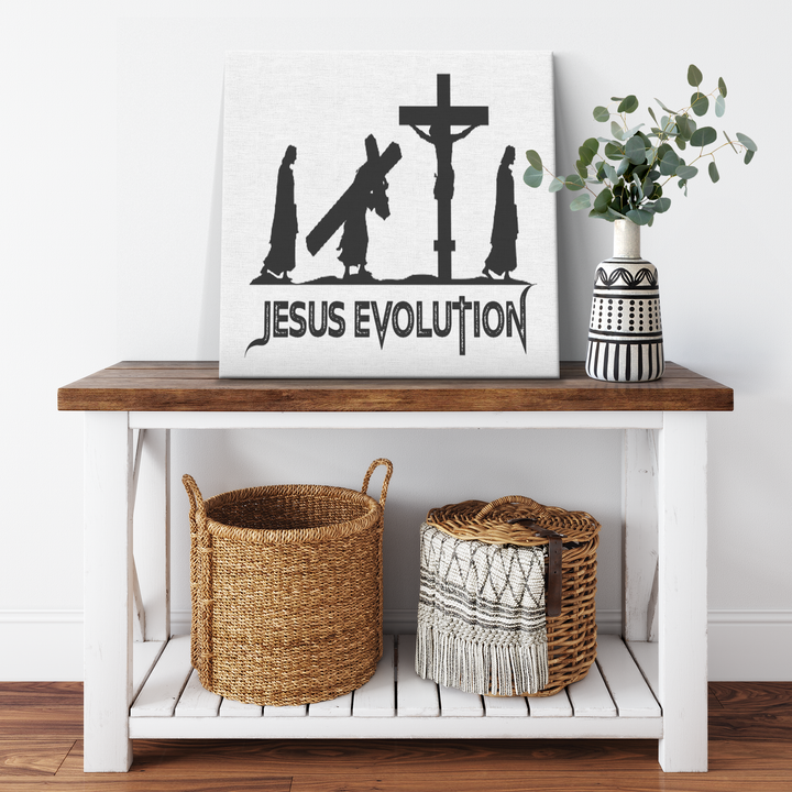 " jesus Evolution " Canvas