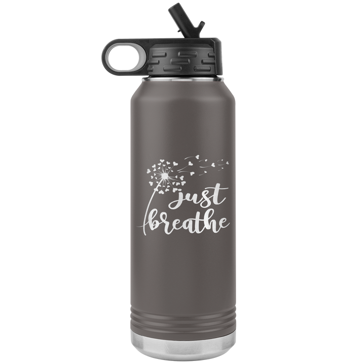 "Just breathe" 32OZ WATER BOTTLE INSULATED