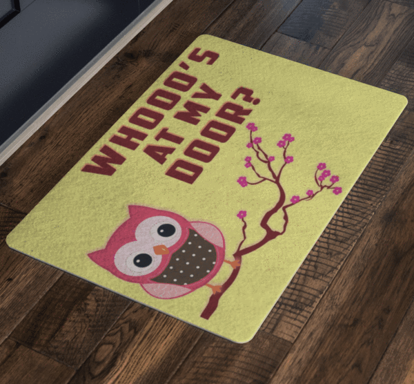 "Whooo's At My Door? " Special Doormats Exclusive ( Best price Deal) - LA Shirt Company