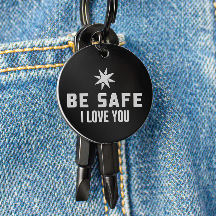 Screwdriver Keychain "Be safe"