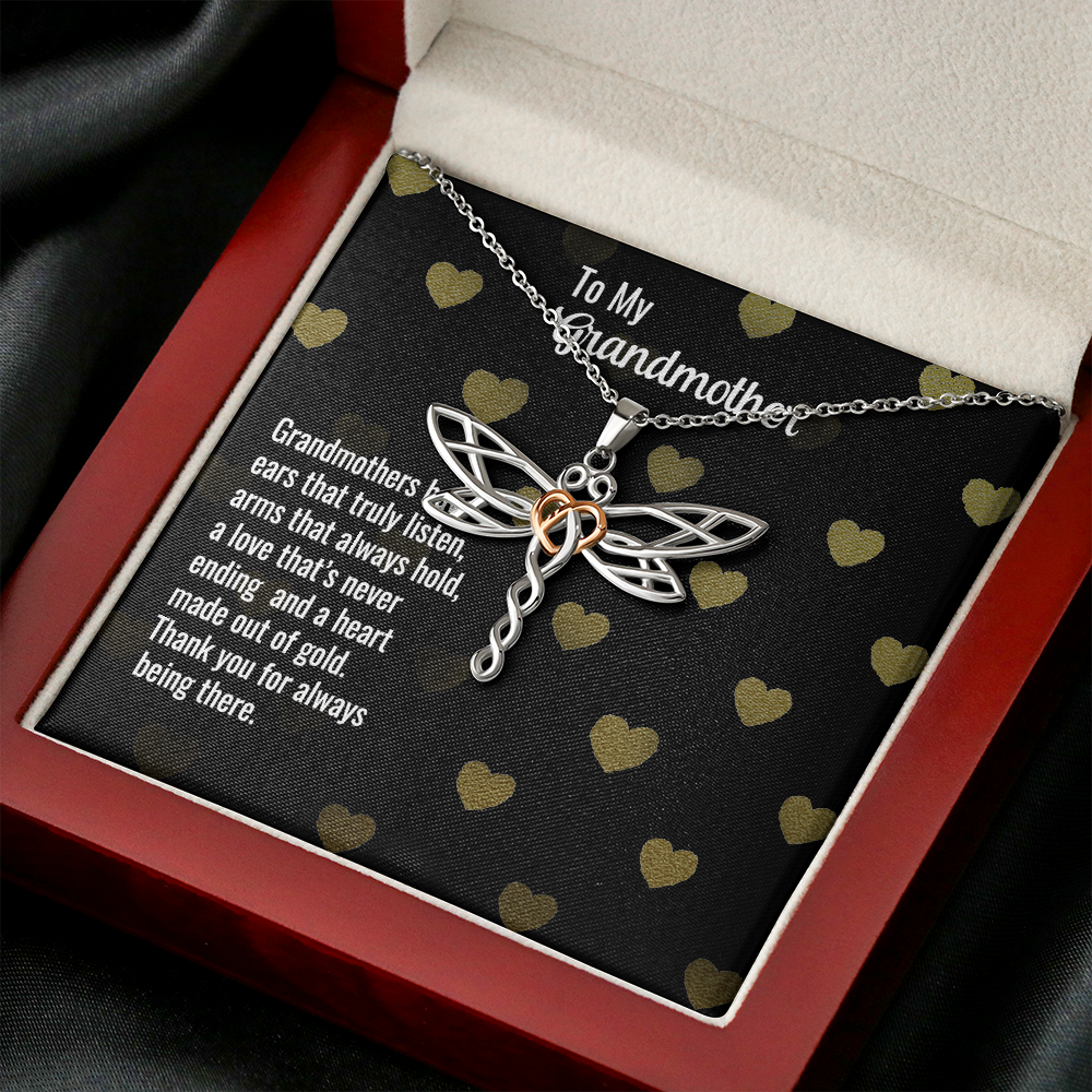 Dragonfly Necklace For Grandmother