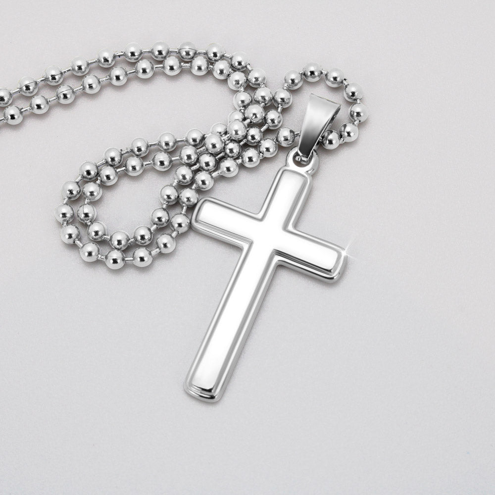 Personalized Cross Necklace for son