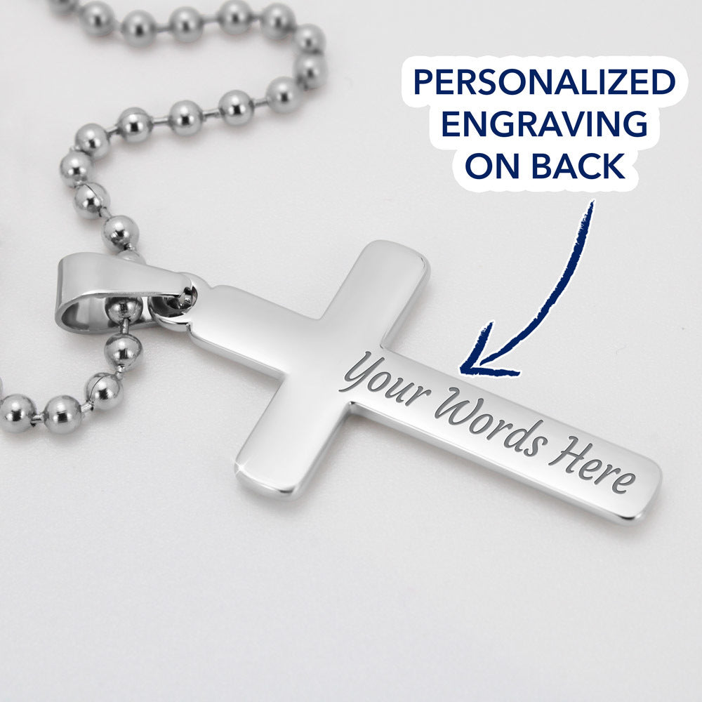 Personalized Cross Necklace For Birthday Gift