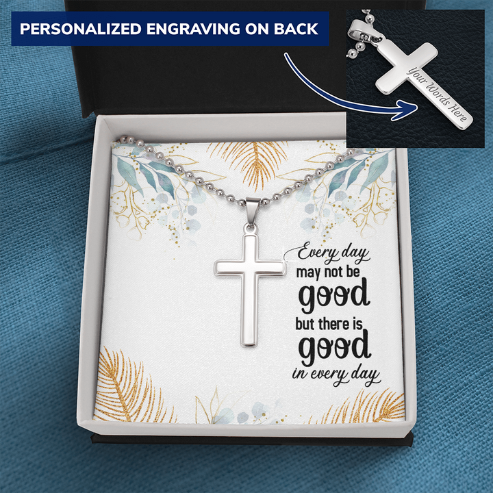 Personalized Cross Necklace for him / her