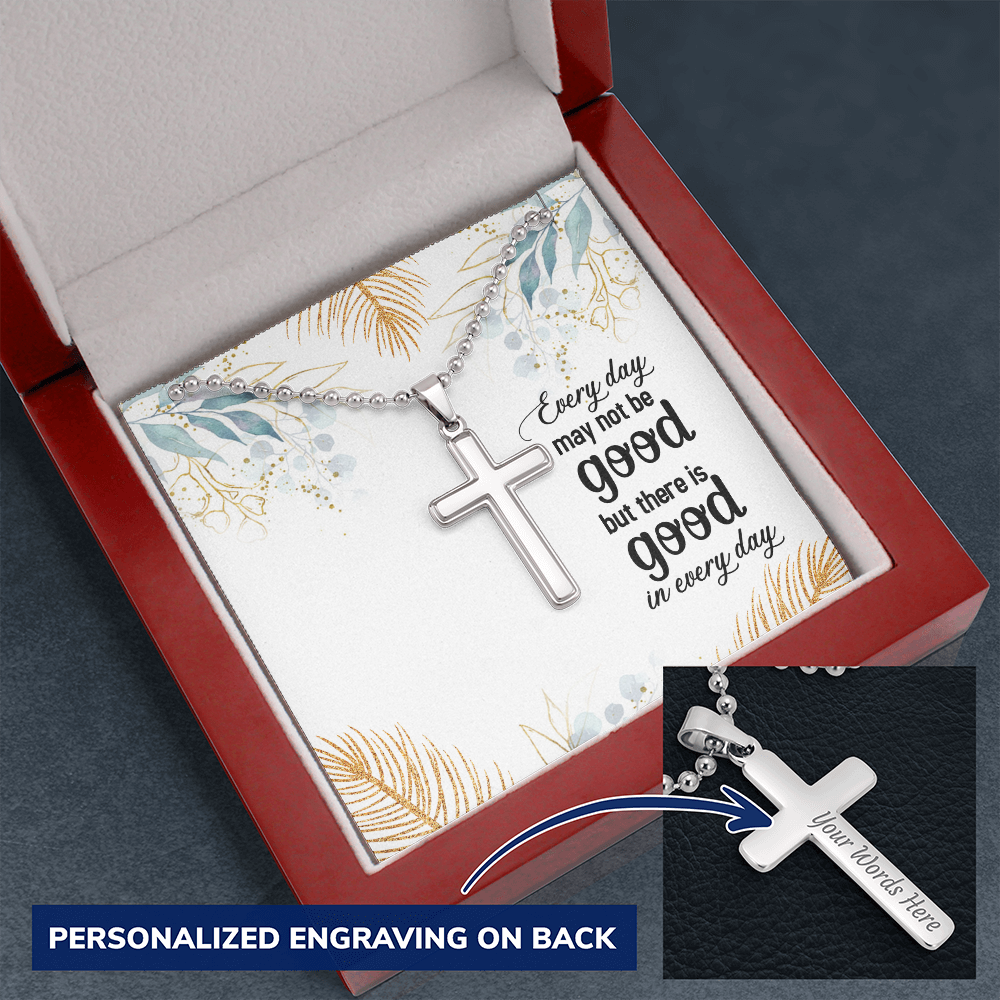 Personalized Cross Necklace for him / her