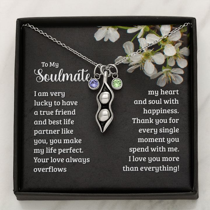 Pears In A Pod Necklace For Soulmate